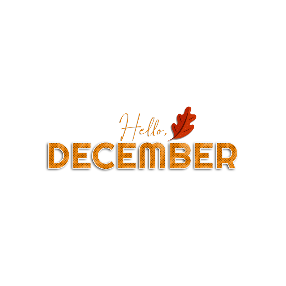 Hello Month of Desember png