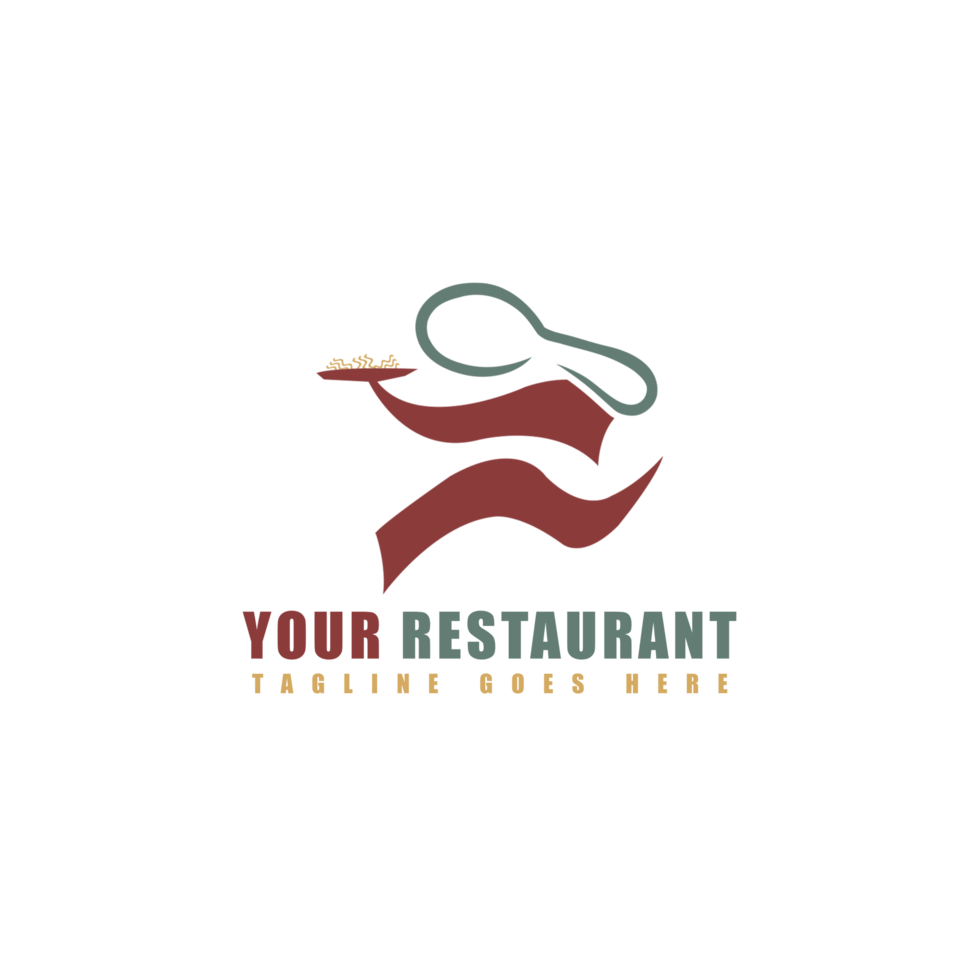 modelo de design de logotipo de comida restaurante png