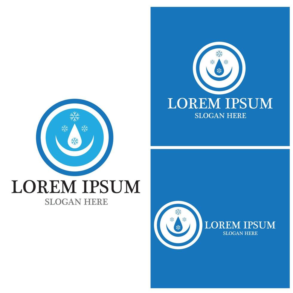 Water drop Logo Template vector