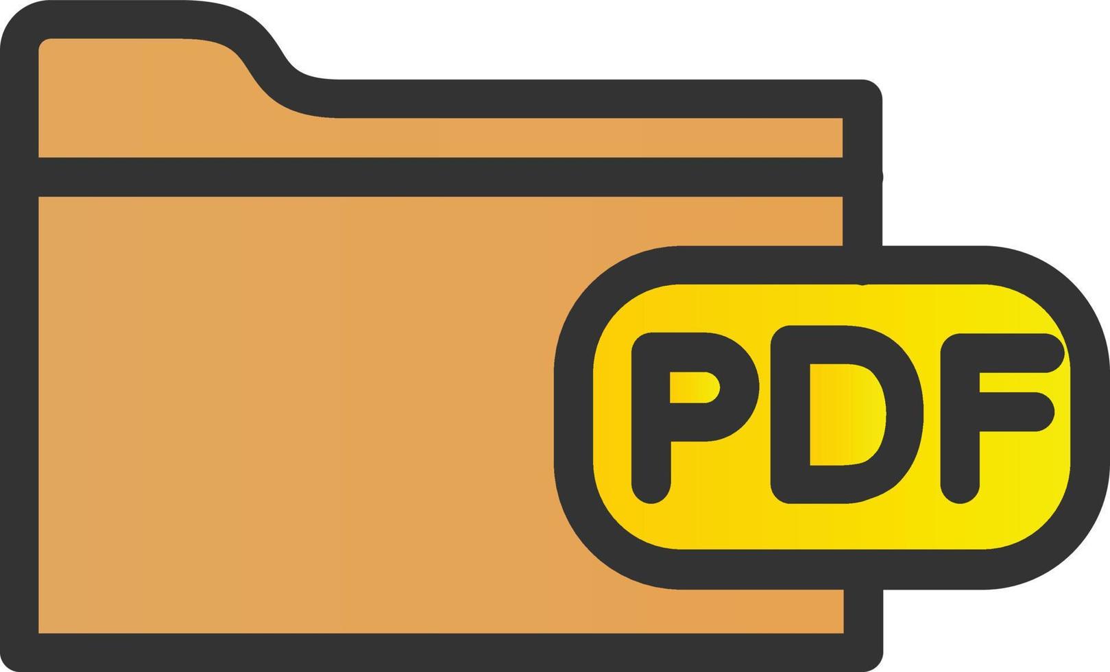 diseño de icono de vector de archivo pdf