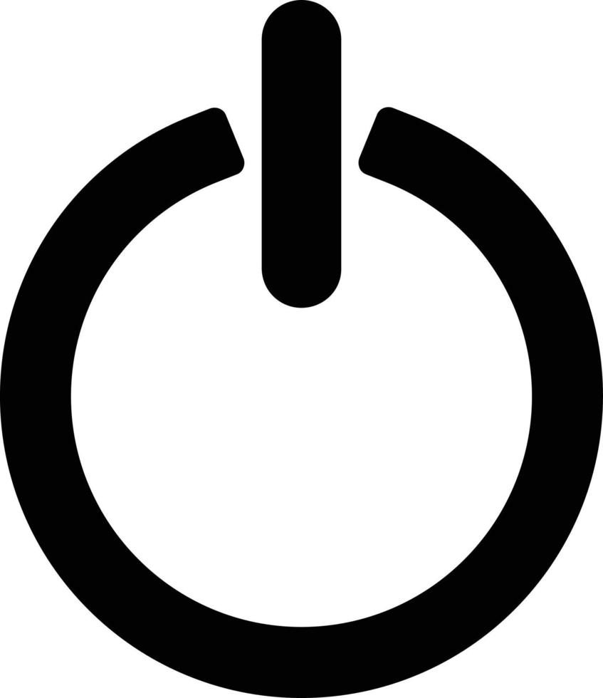 Power Off Vector Icon Design