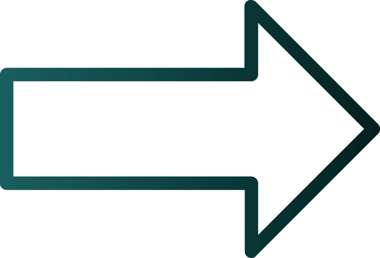 Long Arrow Alt Right Vector Icon Design