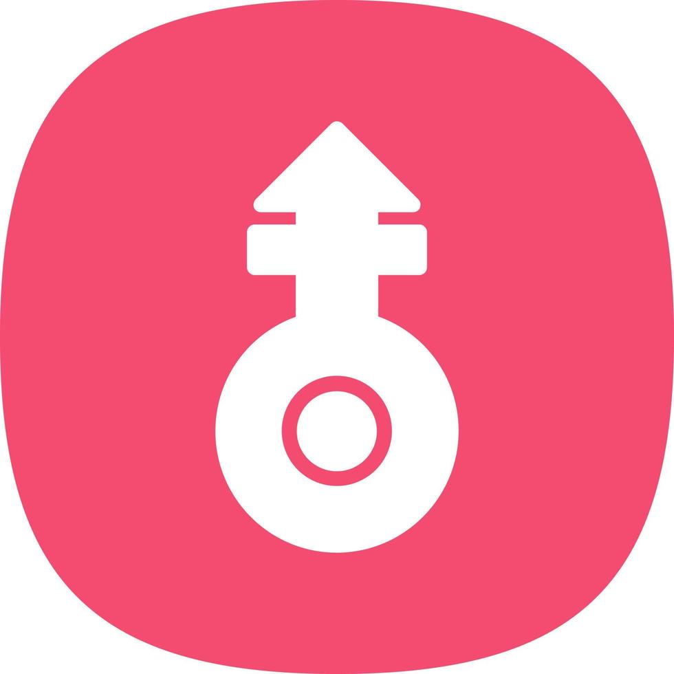 Mars Stroke V Vector Icon Design