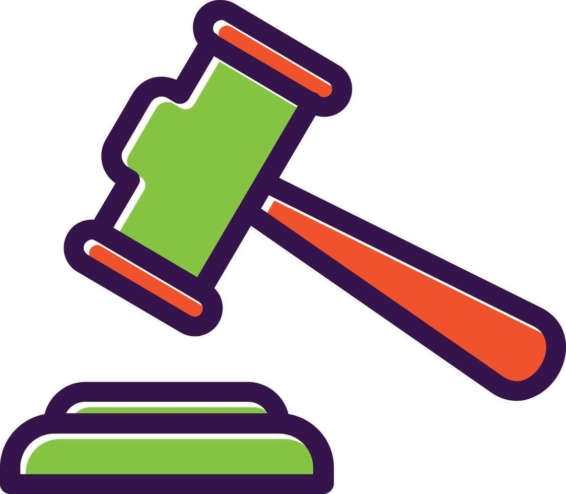 Gavel Vector Icon Design