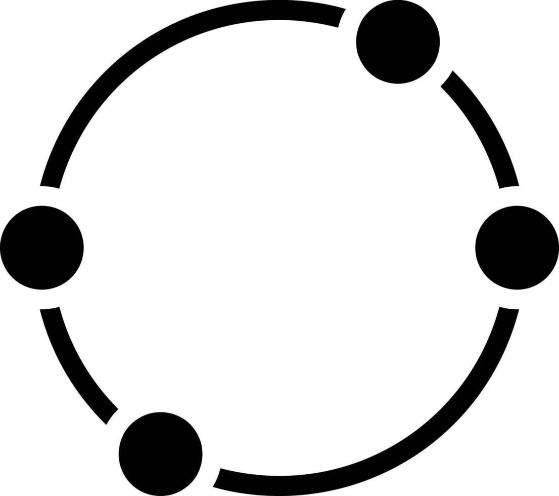 Dot Circle Vector Icon Design