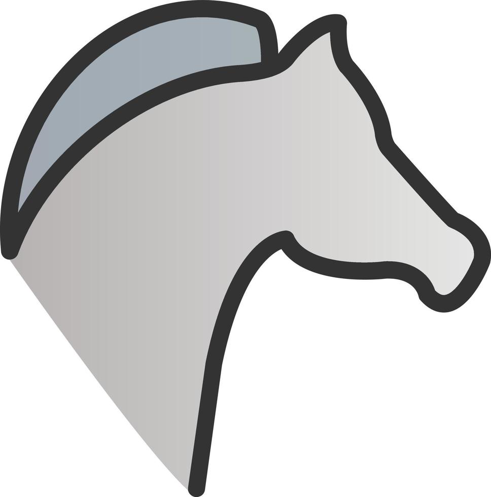 diseño de icono de vector de cabeza de caballo