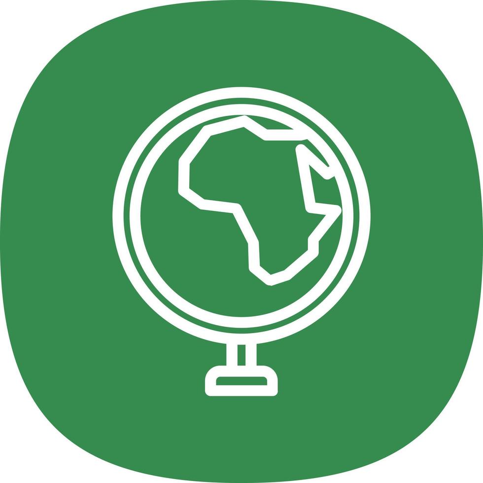 Globe Africa Vector Icon Design