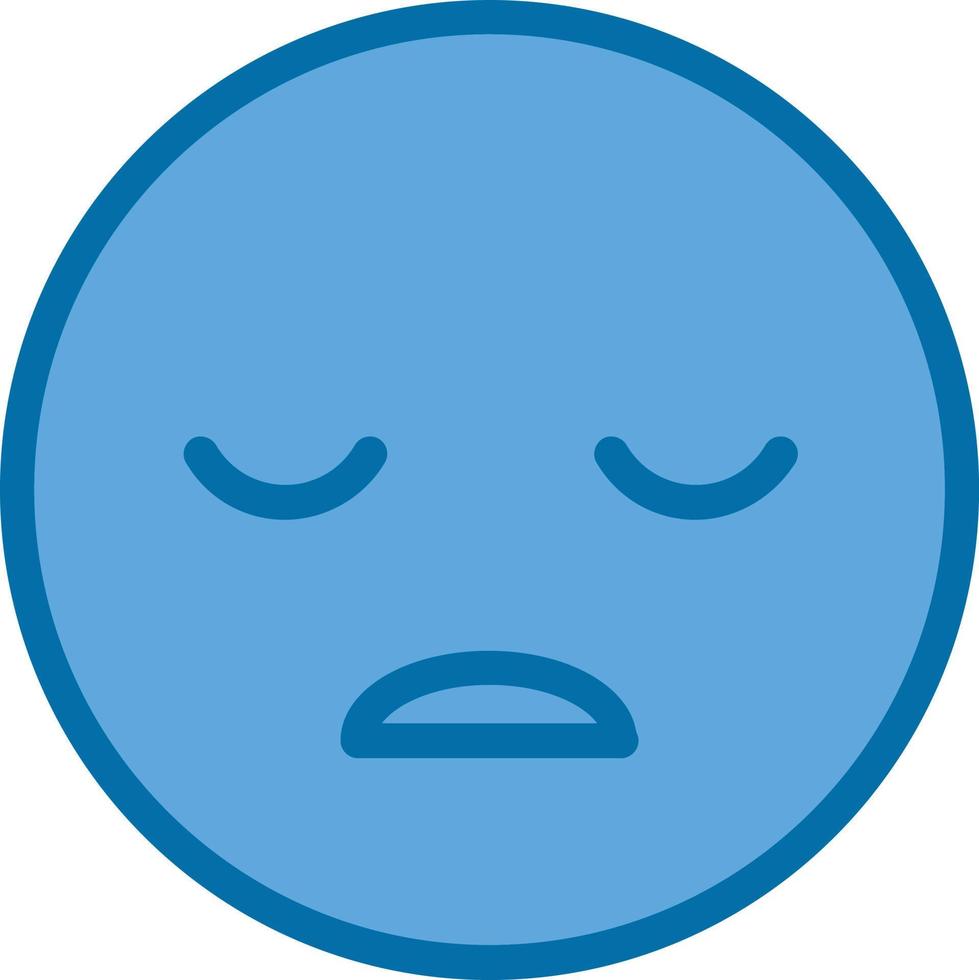 Frown Open Vector Icon Design