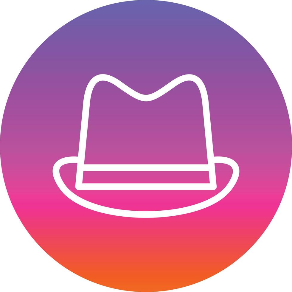 Hat Cowboy Vector Icon Design