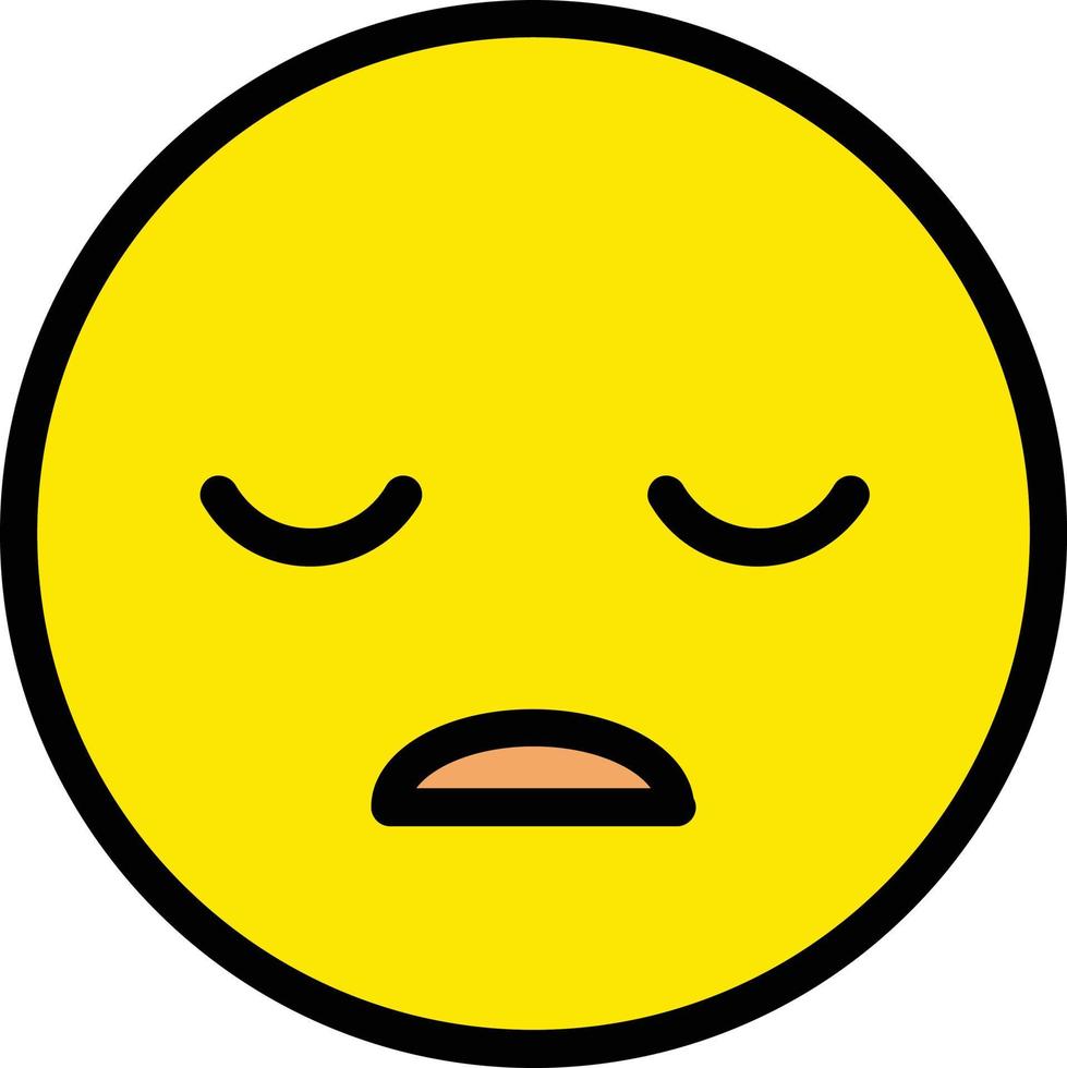 Frown Open Vector Icon Design