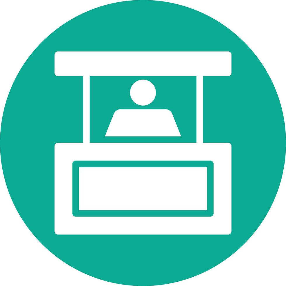 Person Booth Vector Icon Design
