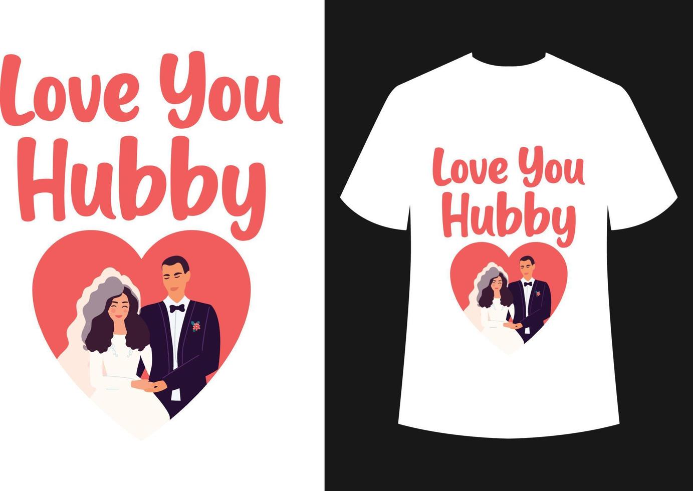 Marriage T-shirt Design vector