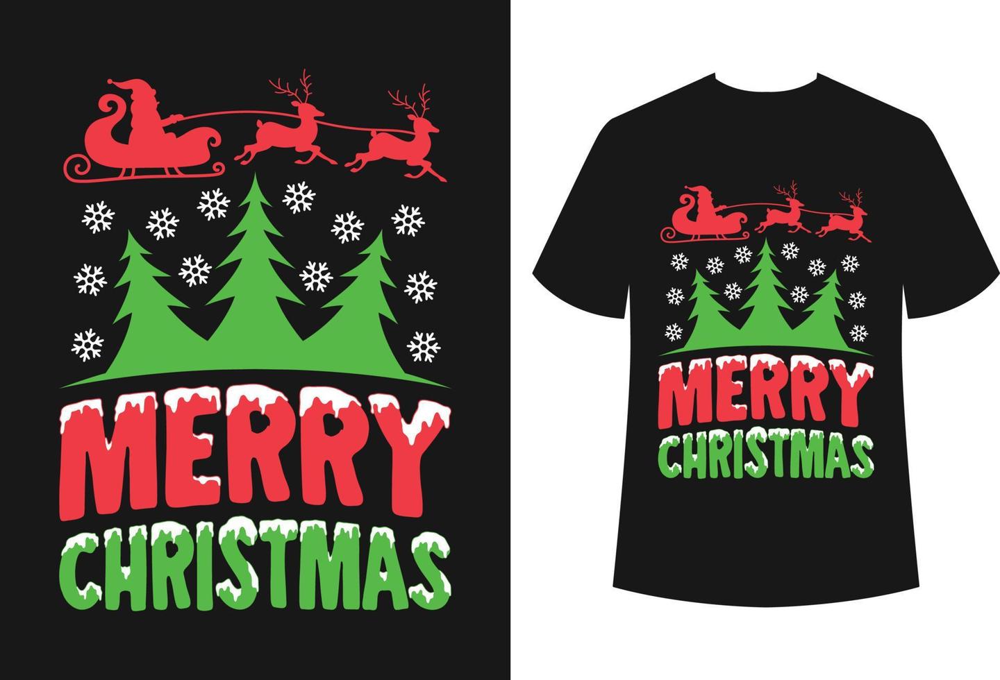 Christmas T-shirt Design vector