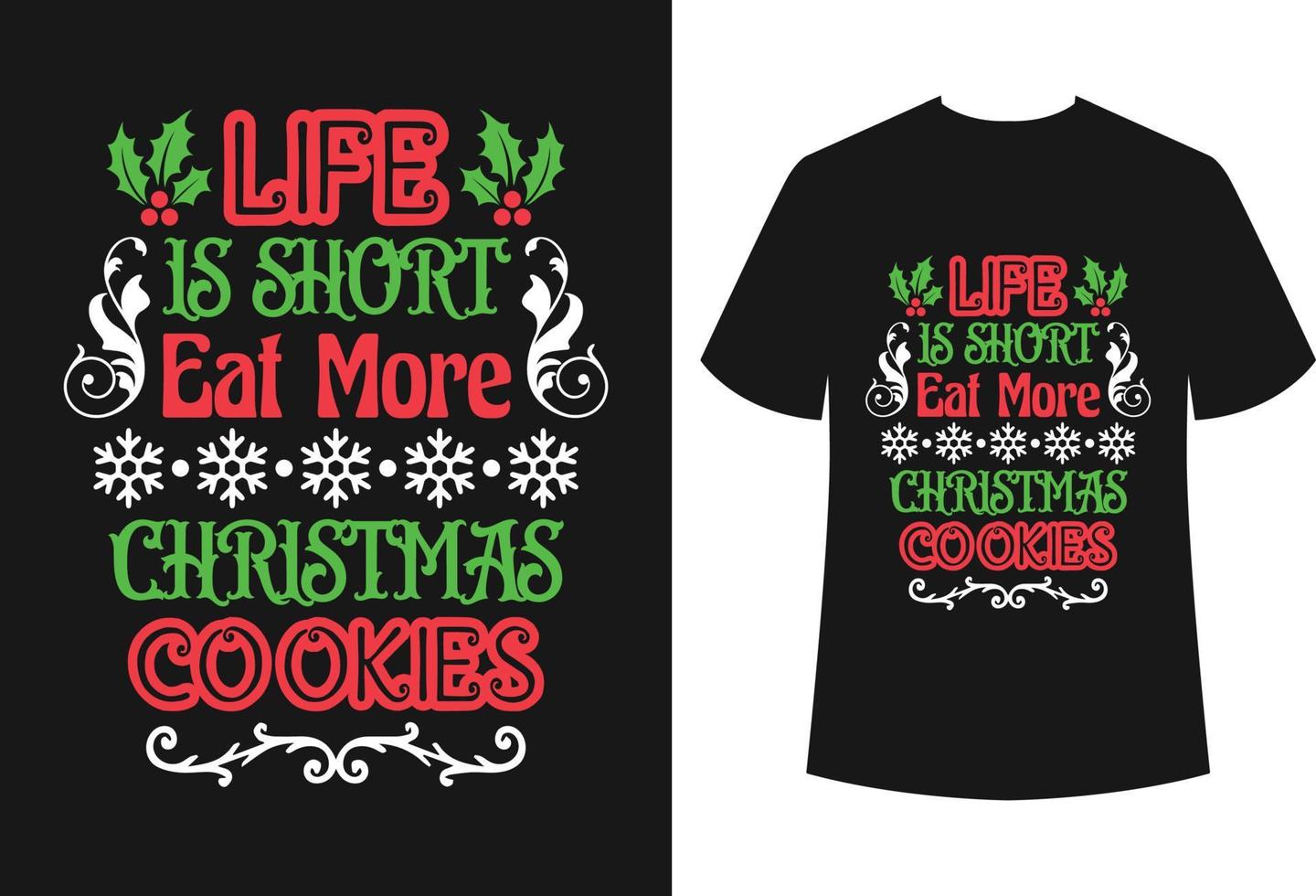 Christmas T-shirt Design vector