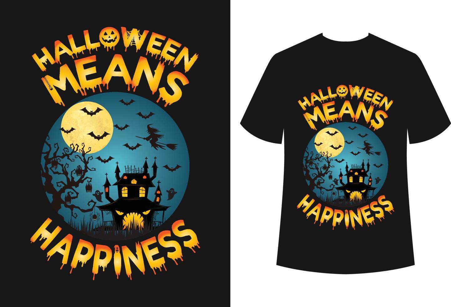 Halloween T-shirt Design vector