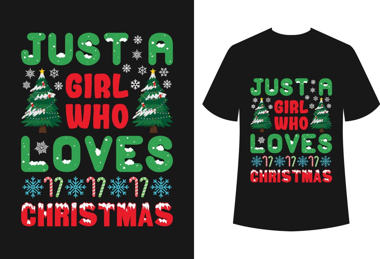 Christmas T-shirt Design vector