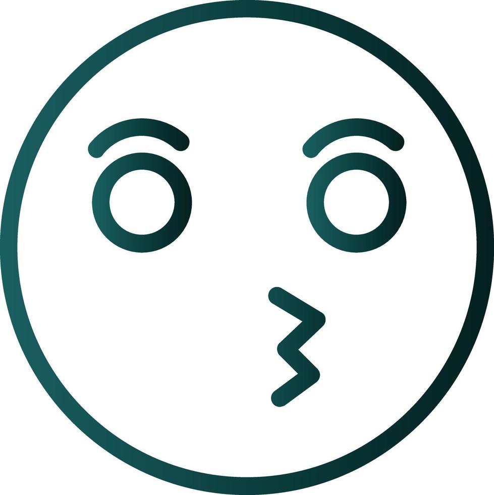 Kiss Vector Icon Design