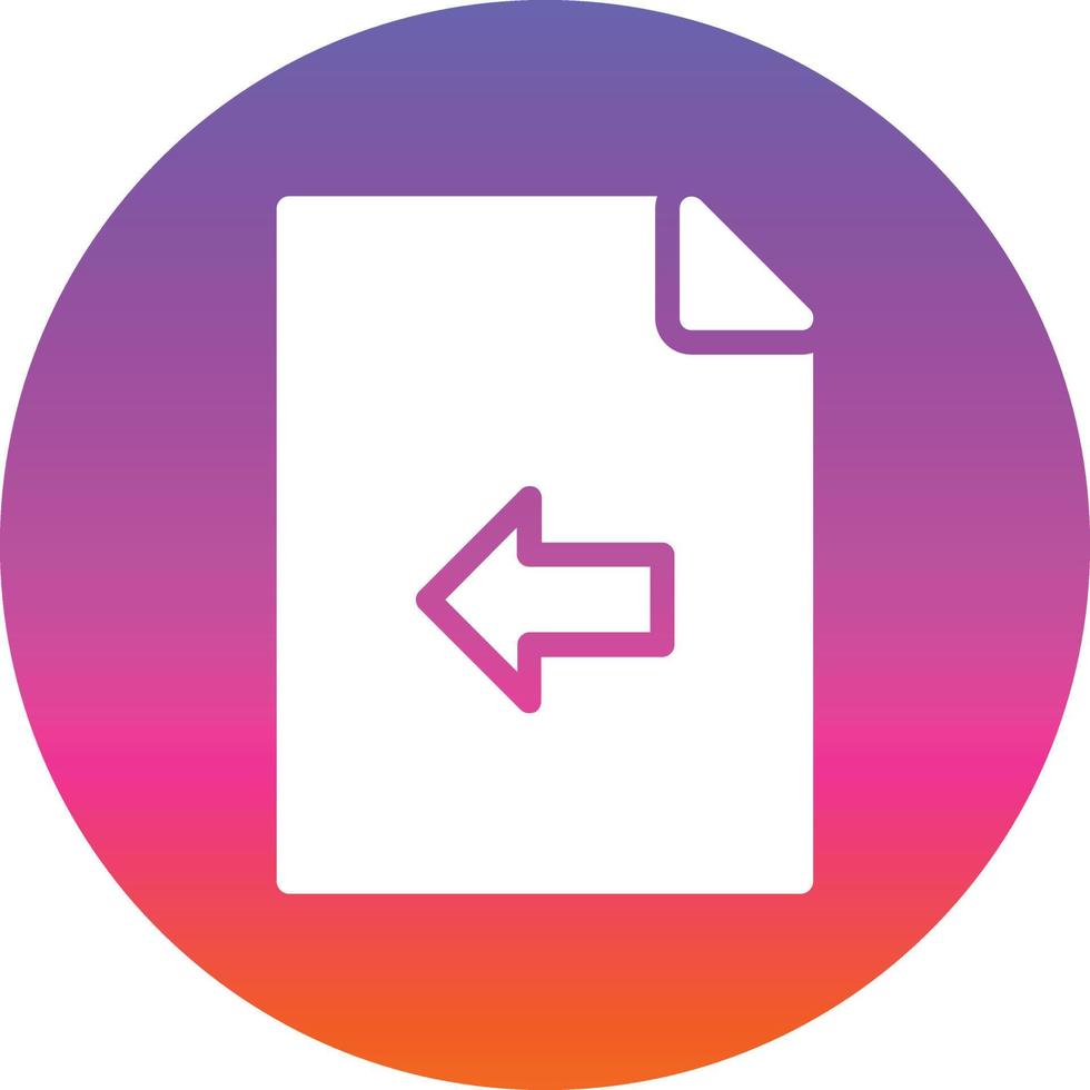 File Import Vector Icon Design