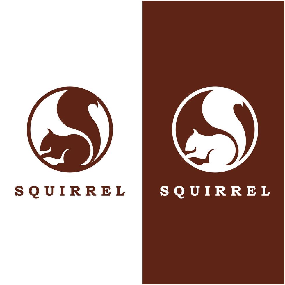 squirrel logo and vector with slogan design