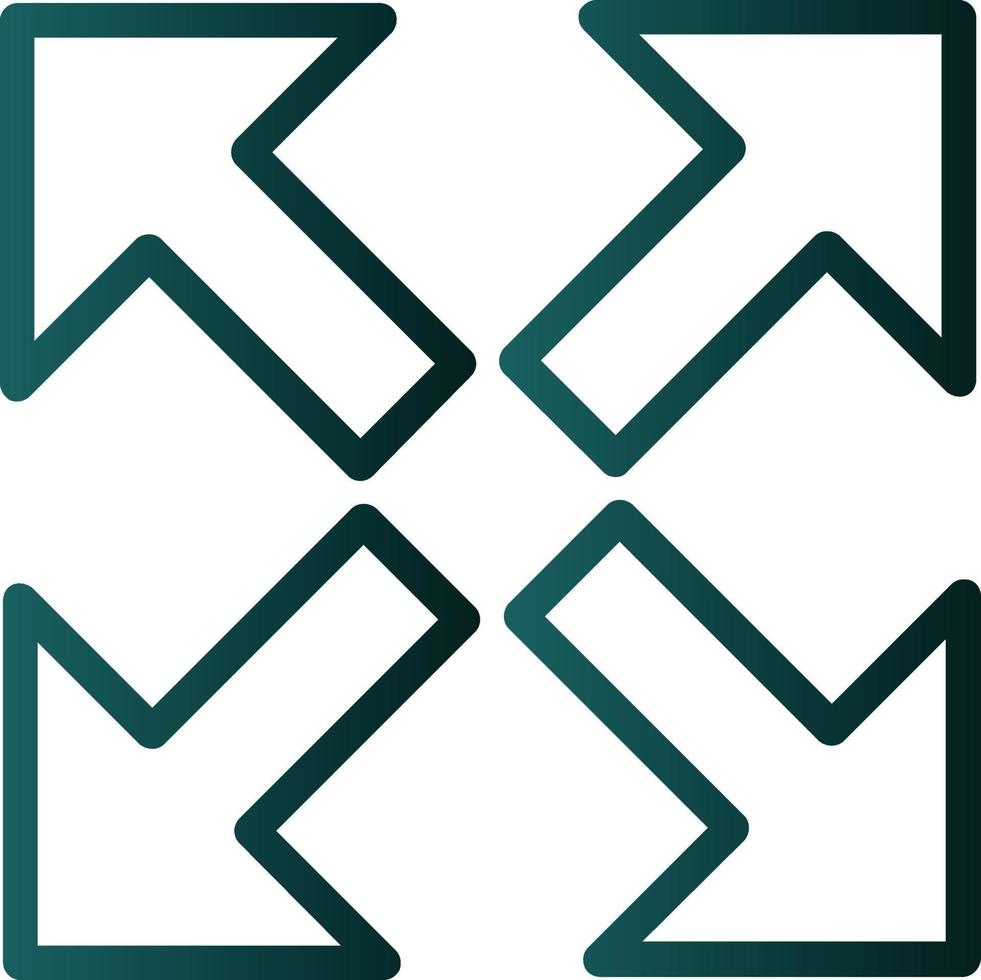 Expand Arrows Alt Vector Icon Design