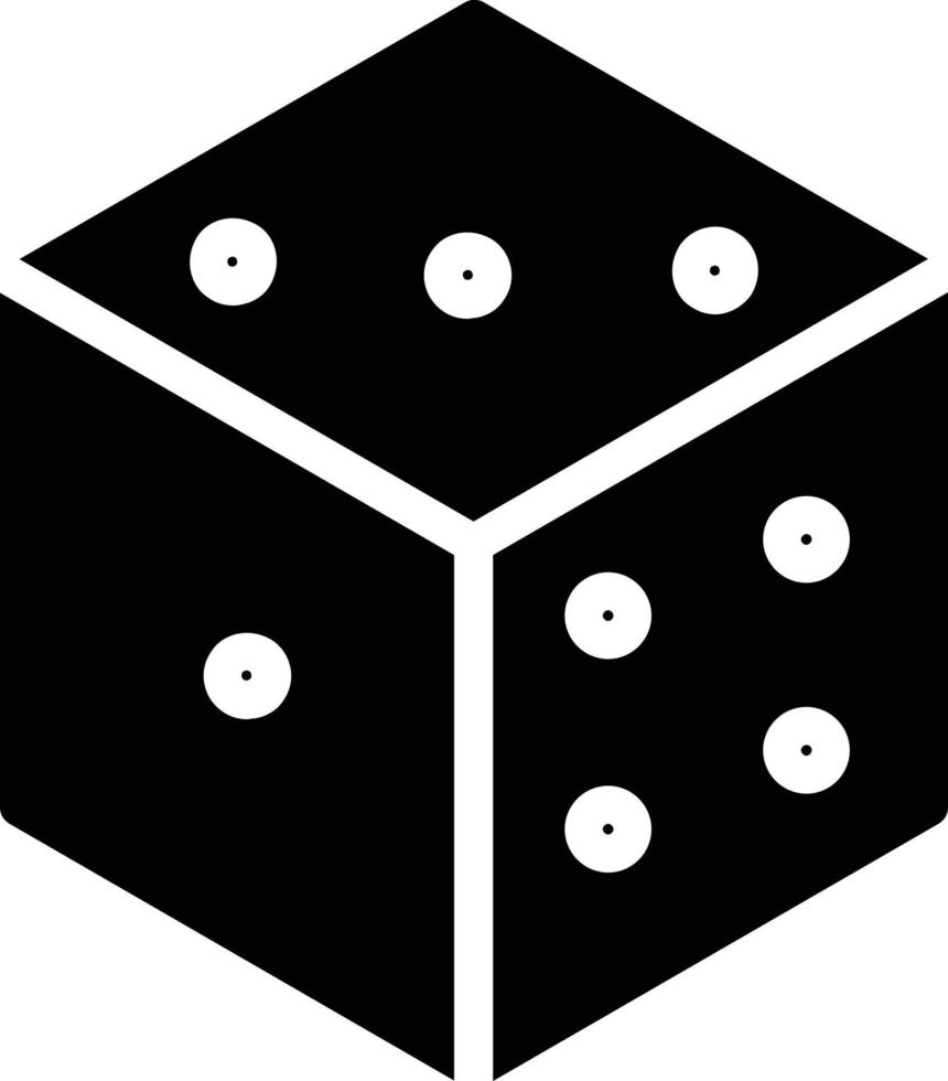 Dice D6 Vector Icon Design