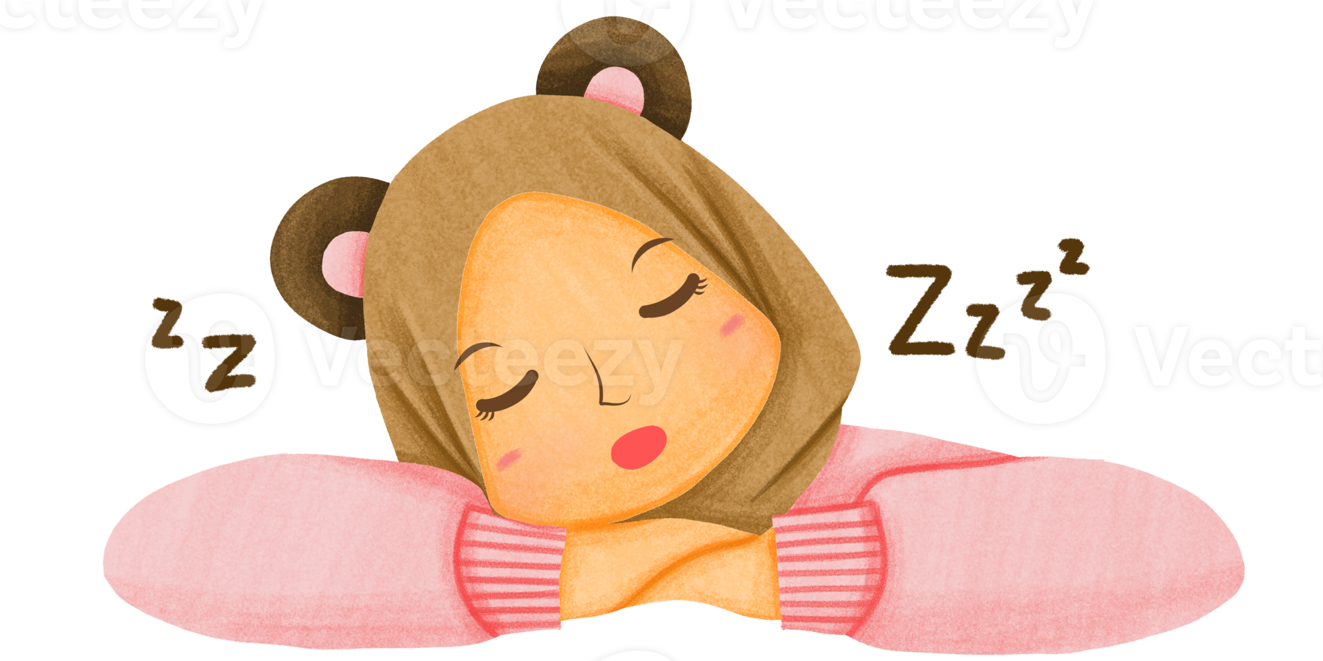 Cute Muslim Hijab Character png