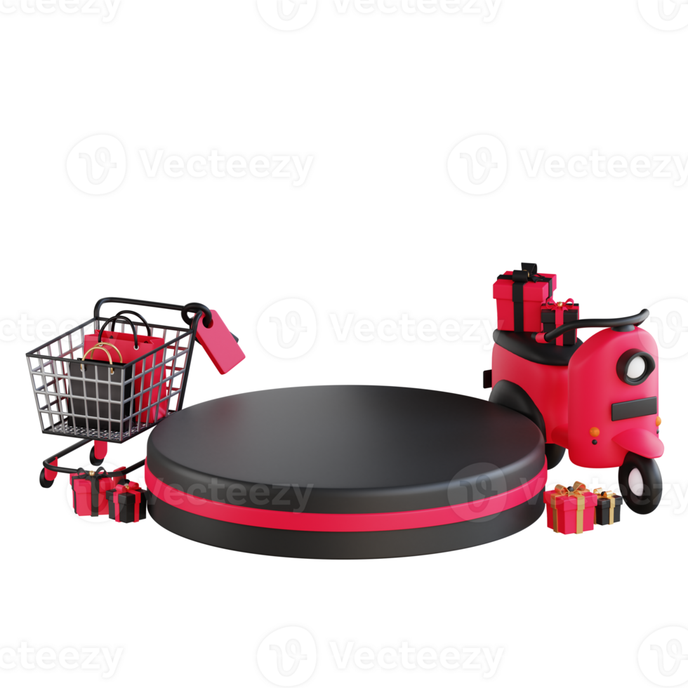 3D Black Friday Illustration png