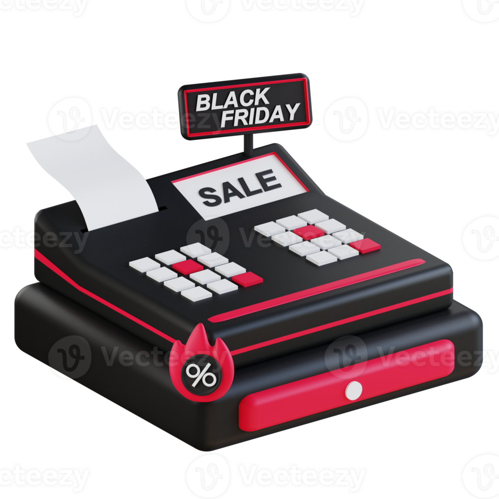 3D Black Friday Icon png