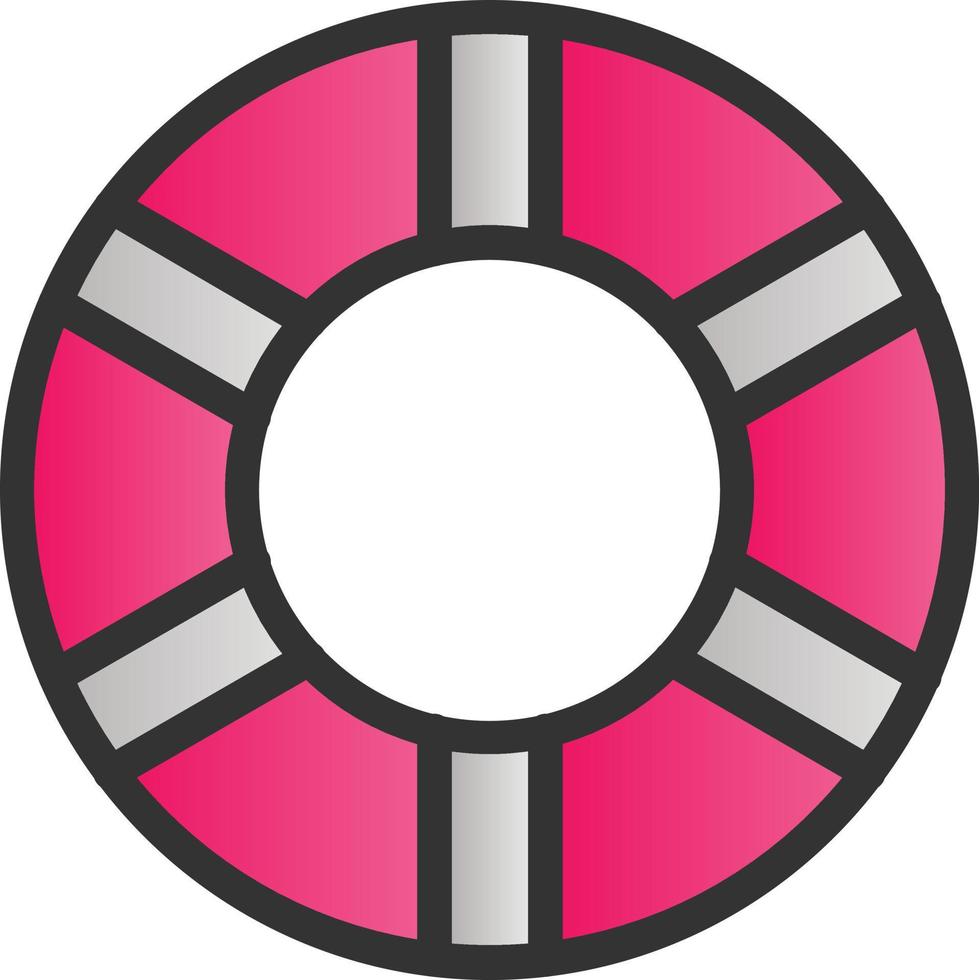Life Ring Vector Icon Design