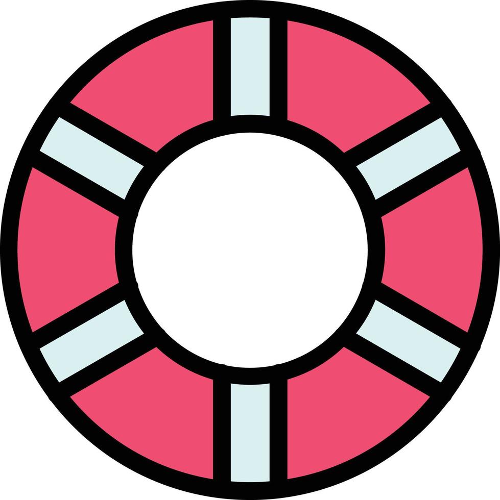 Life Ring Vector Icon Design