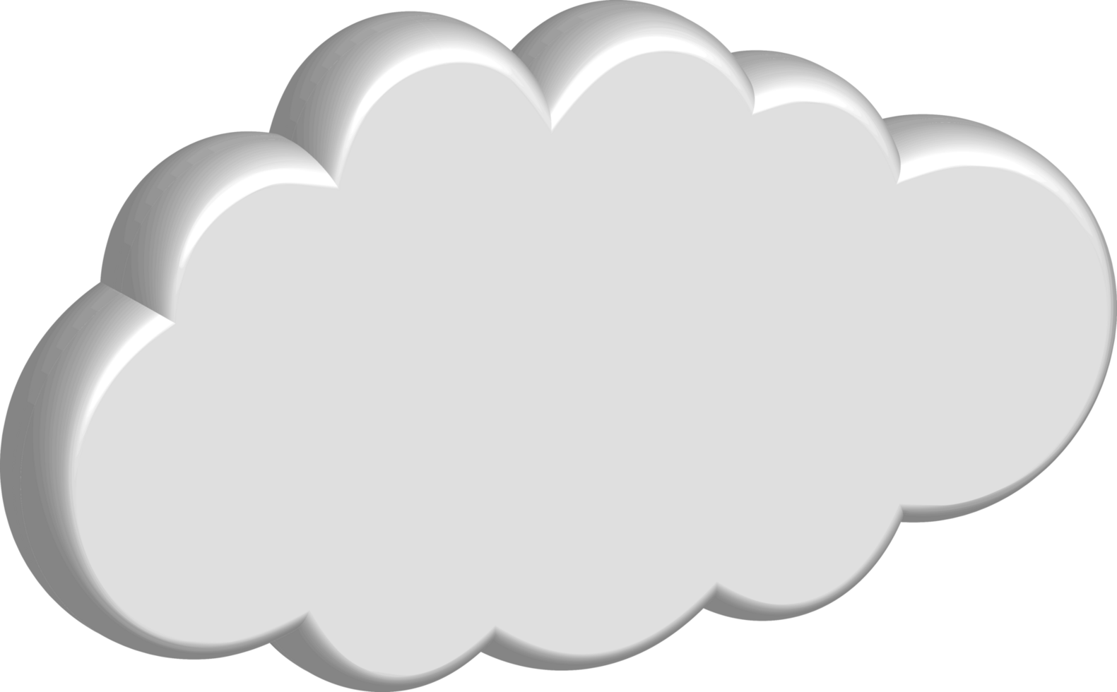 White cloud Crop-out Icon png