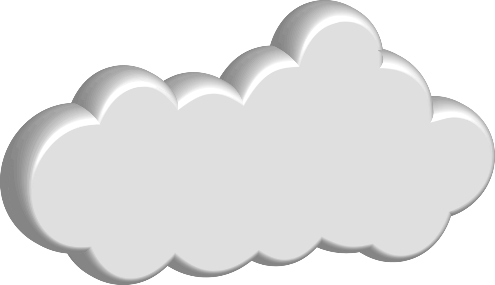 icono de recorte de nube blanca png