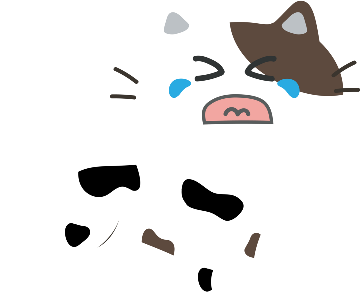 Cat cartoon character crop-out png