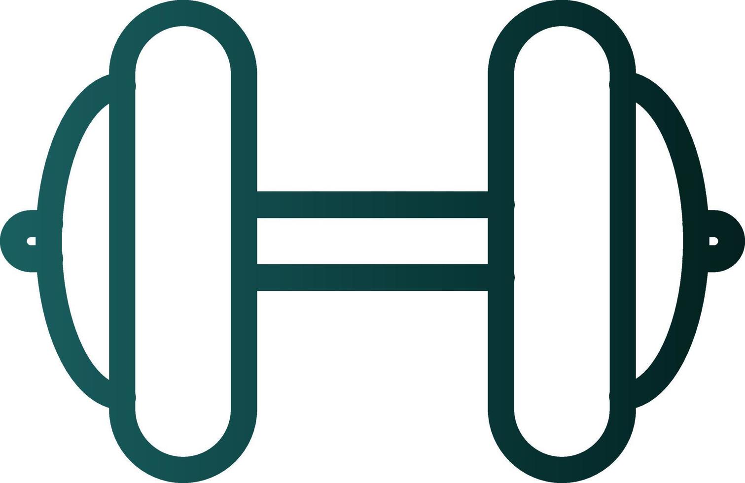 Dumbbell Vector Icon Design
