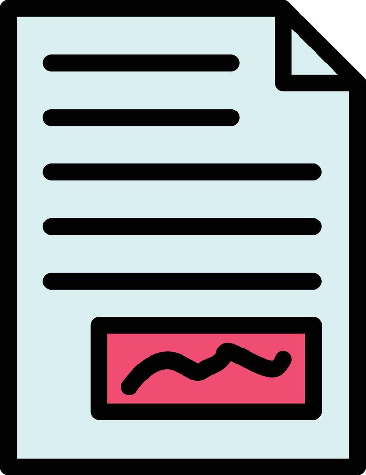 File Signature Vector Icon Design