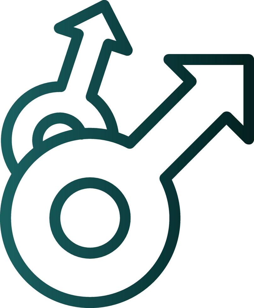 Mars Double Vector Icon Design
