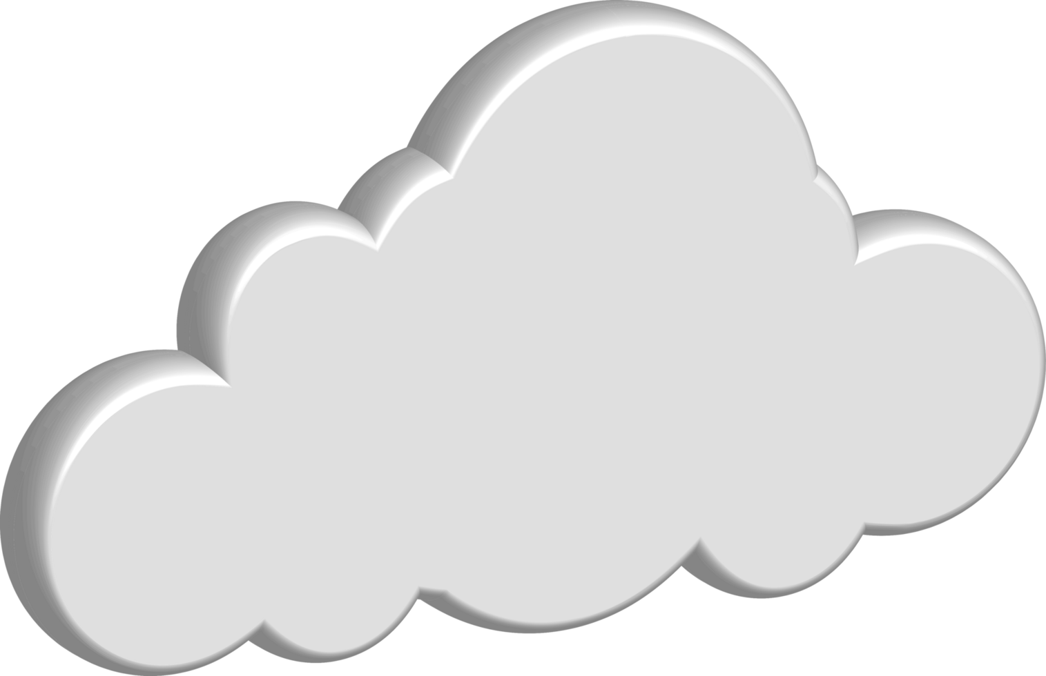 White cloud Crop-out Icon png