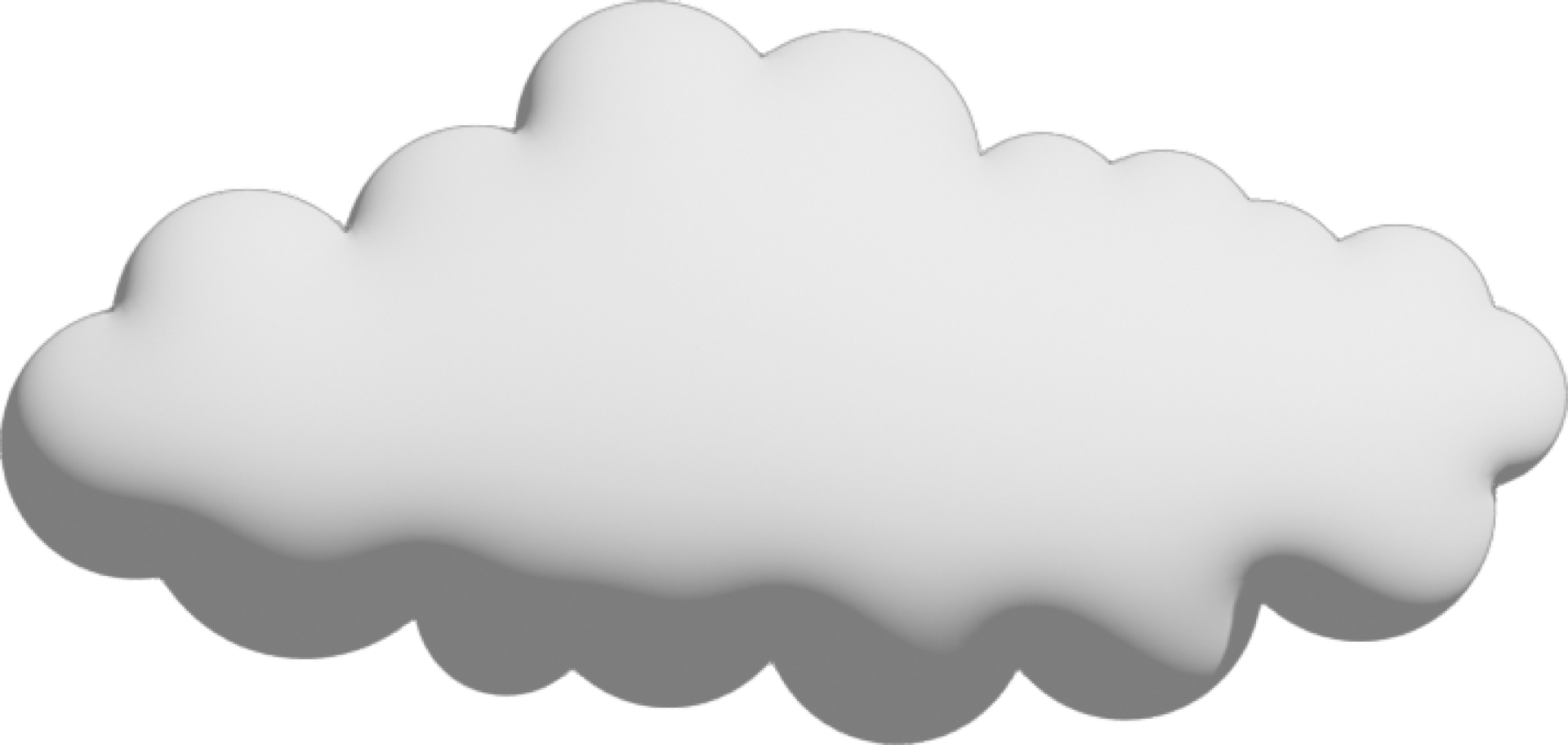 White cloud Crop-out Icon png