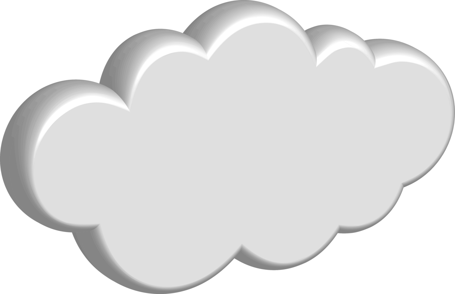 White cloud Crop-out Icon png