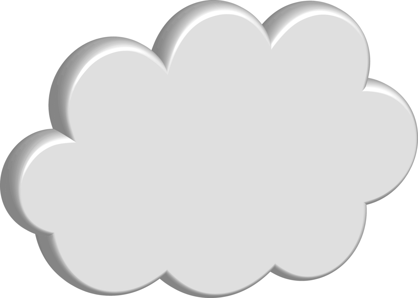 White cloud Crop-out Icon png