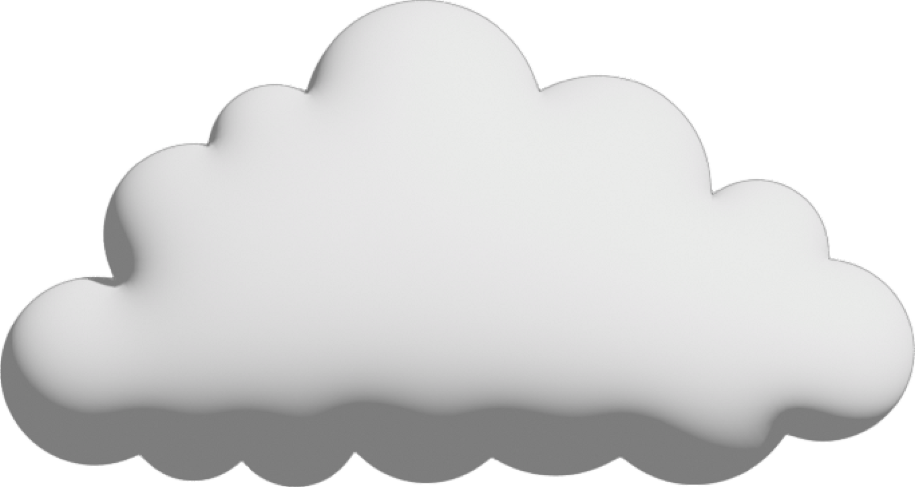 White cloud Crop-out Icon png