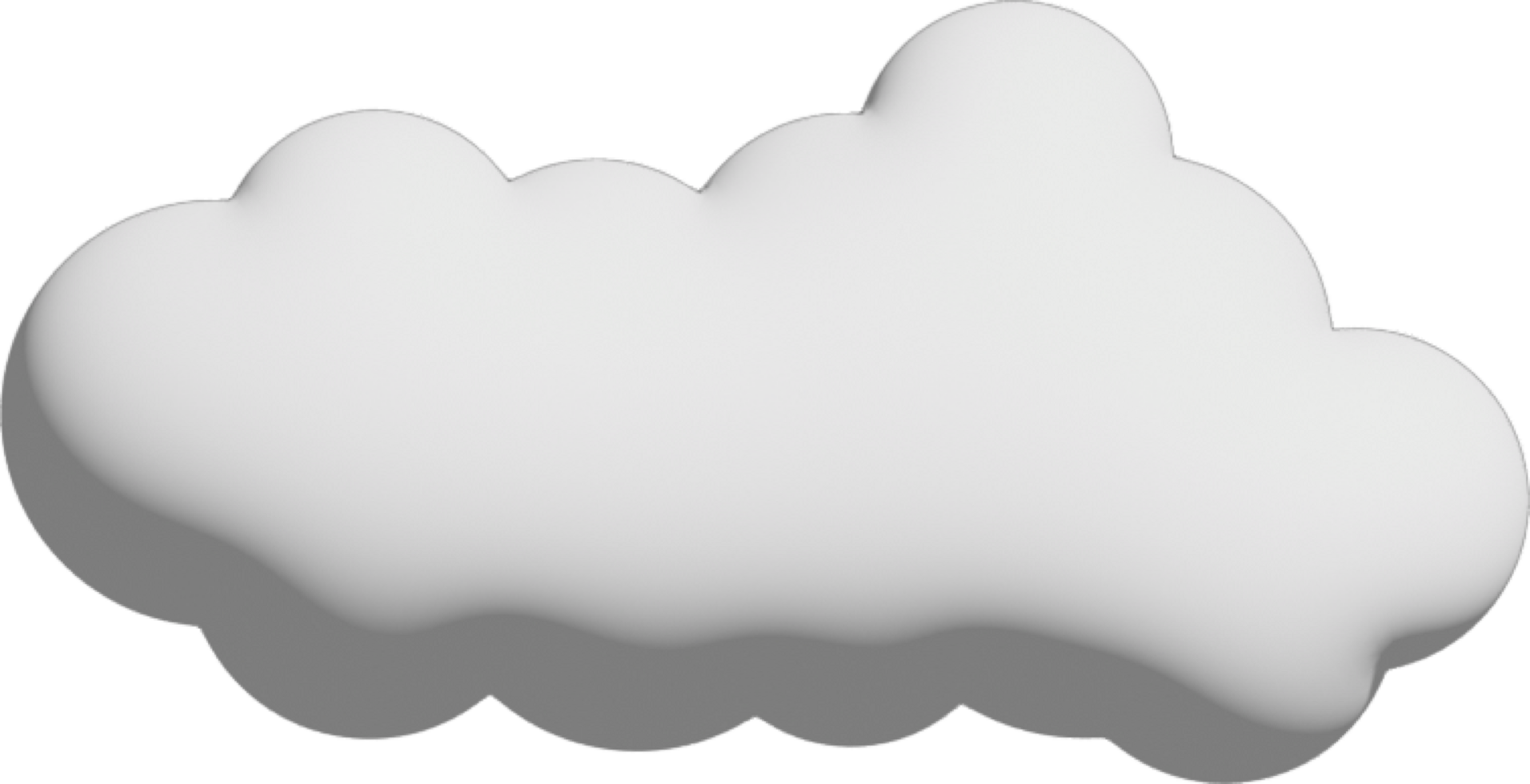 White cloud Crop-out Icon png