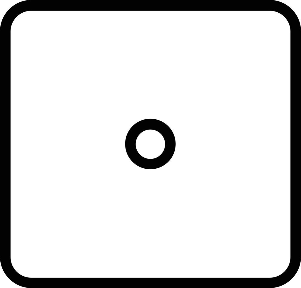 Dice One Vector Icon Design