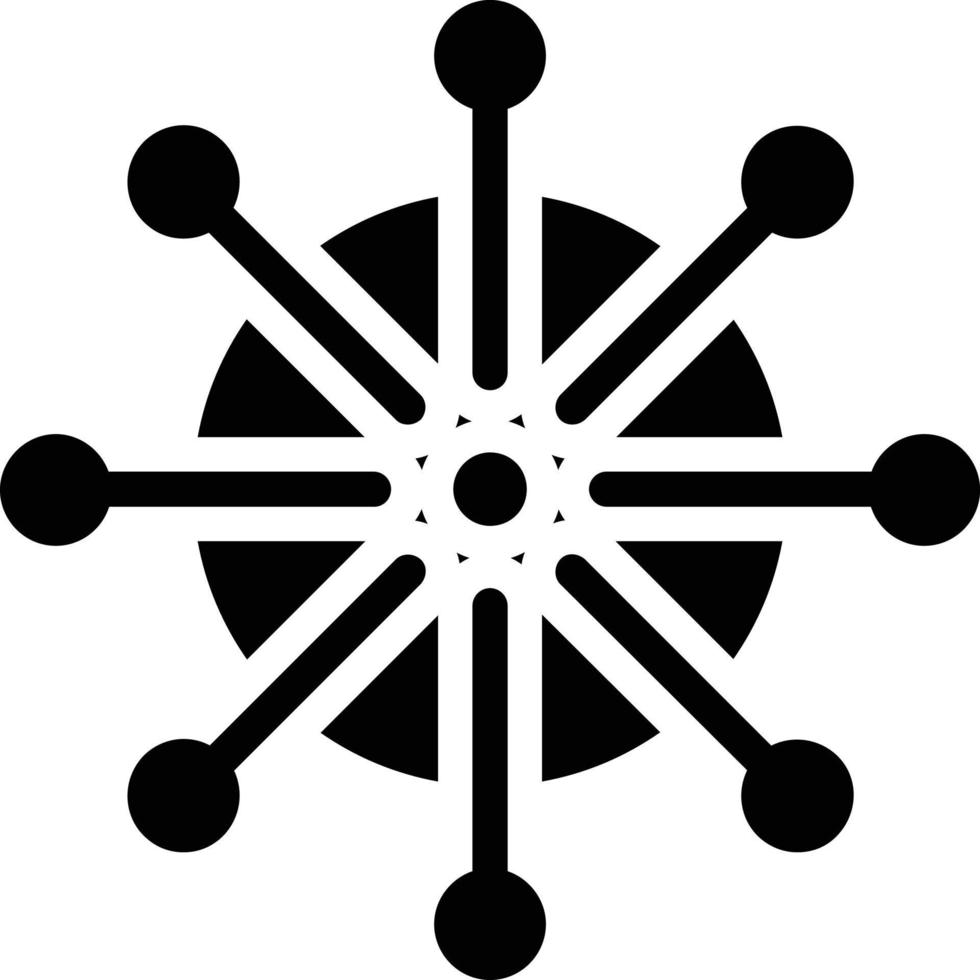 Dharmachakra Vector Icon Design