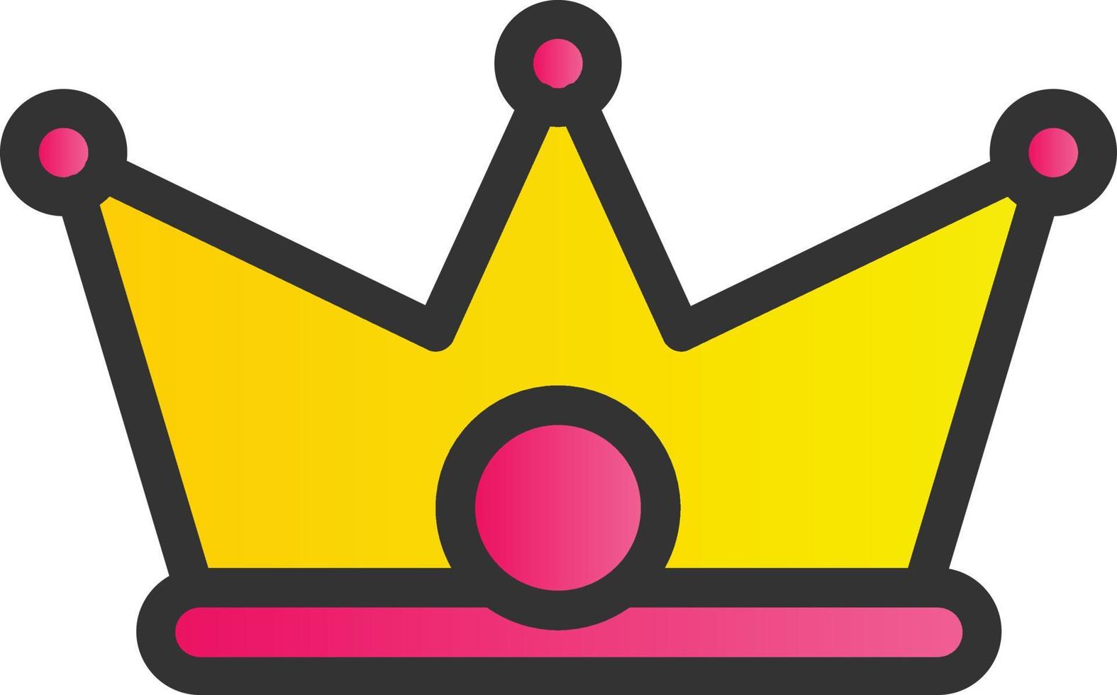 diseño de icono de vector de corona