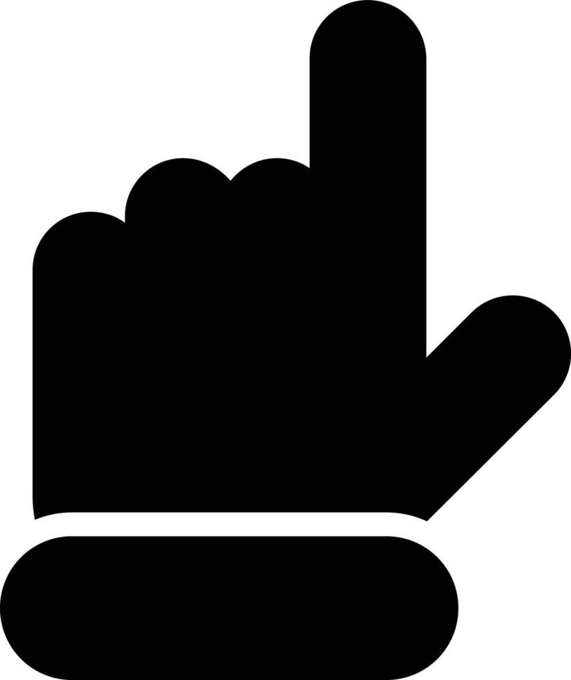 Hand Point Up Vector Icon Design