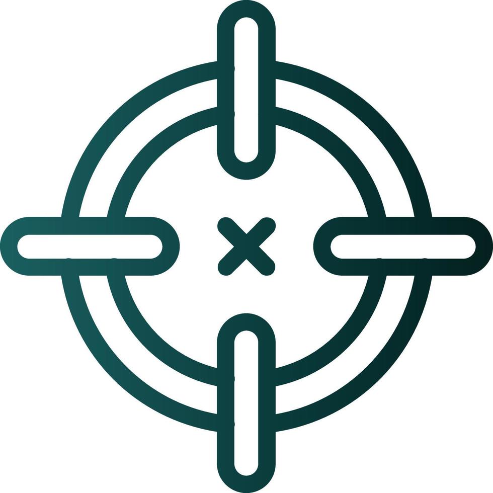 Crosshairs Vector Icon Design