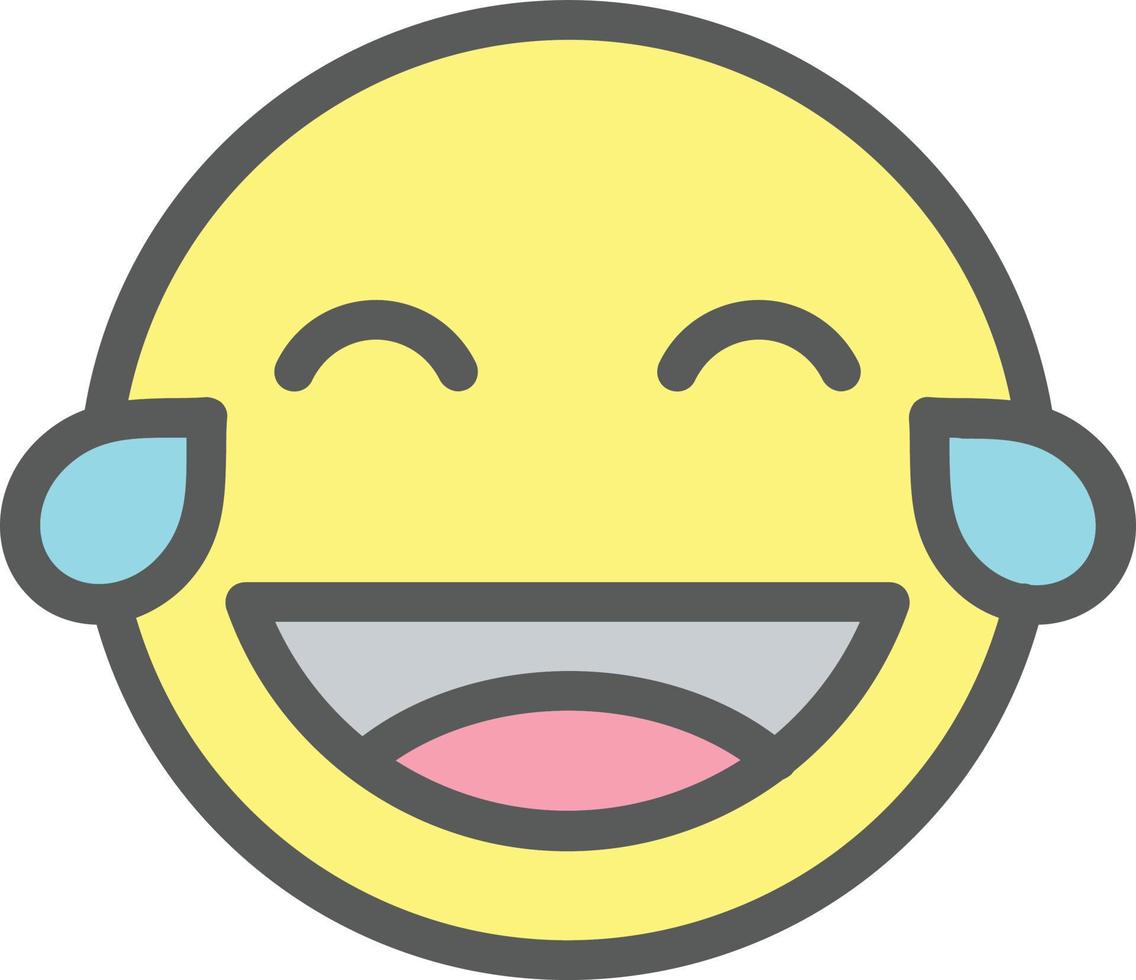 Grin Tongue Squint Vector Icon Design