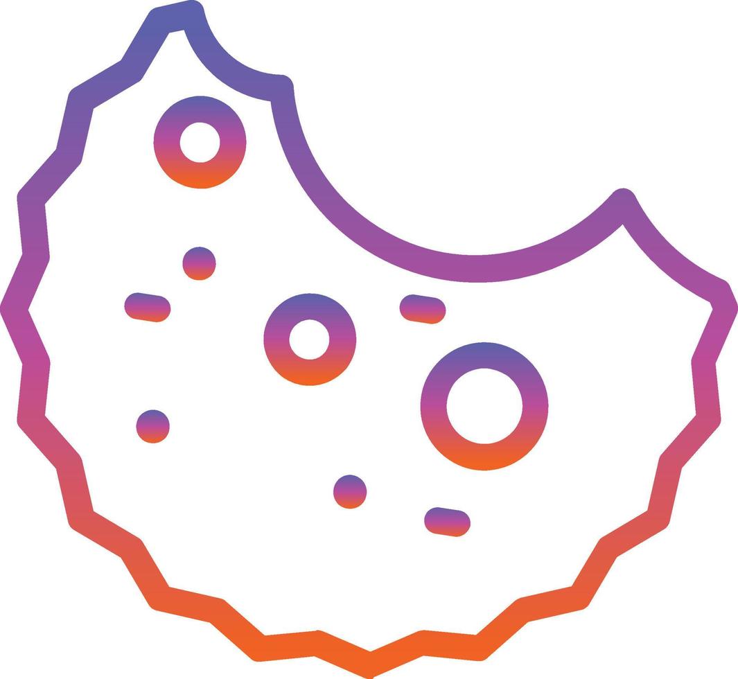 Cookie Bite Vector Icon Design