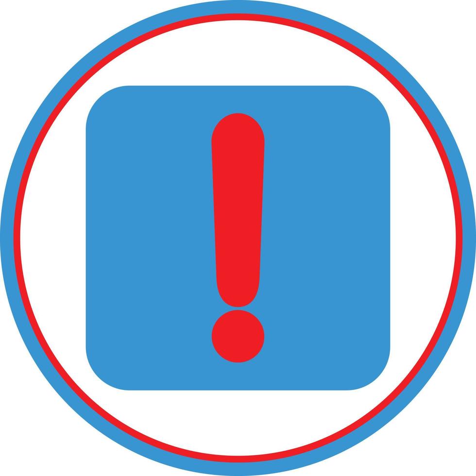 Exclamation Vector Icon Design
